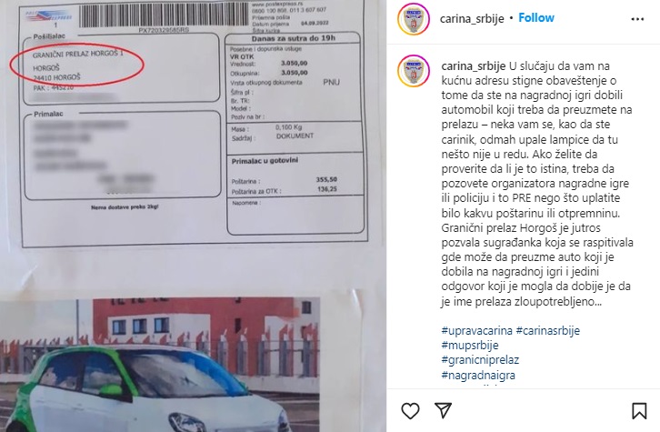 lazna nagradaa