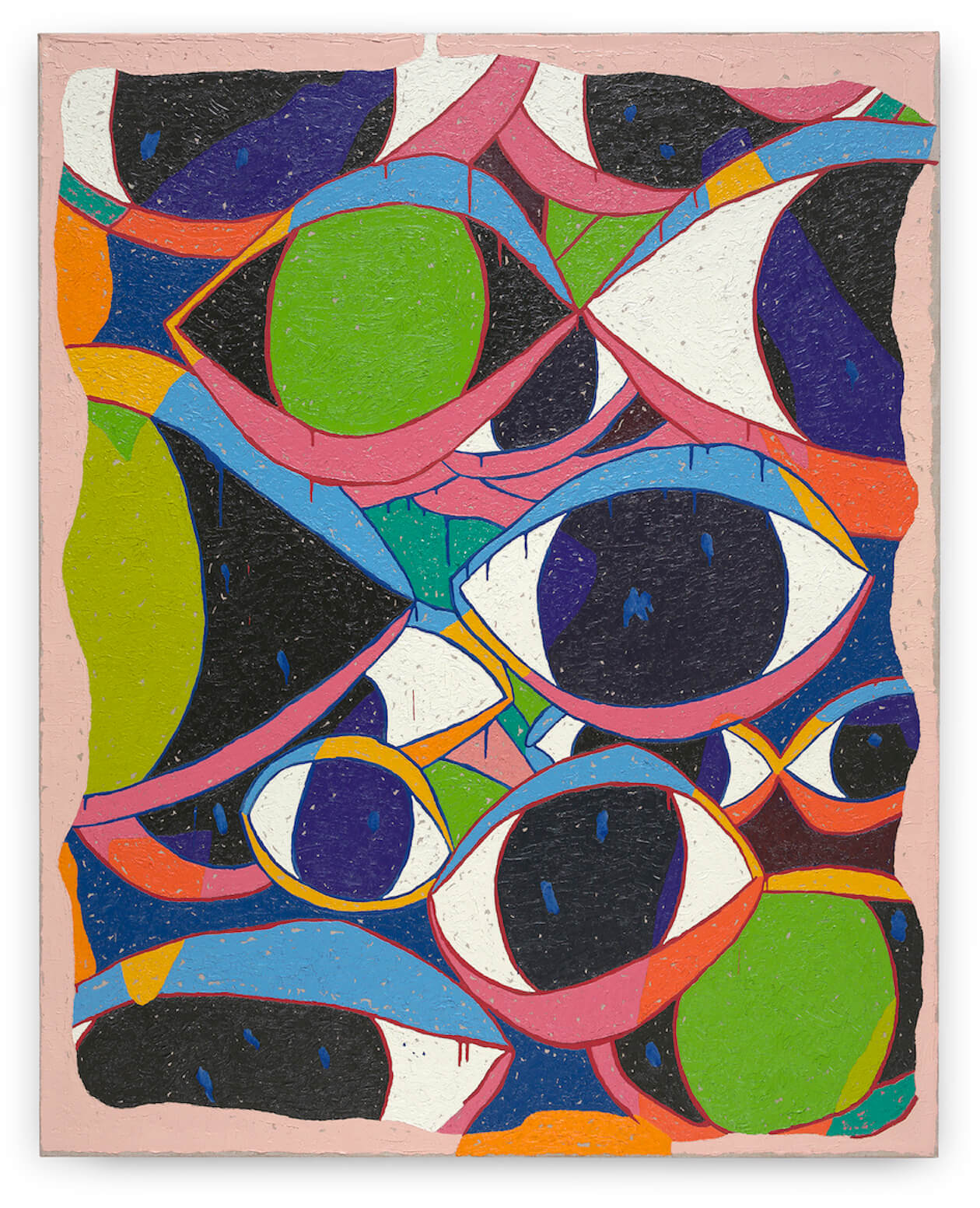 Arjan Pregl, Eyeyeye, 2022, olje na platnu, 150 cm × 120 cm (1)