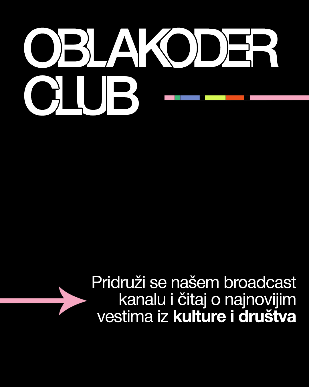 Oblakoder CLUB pop up